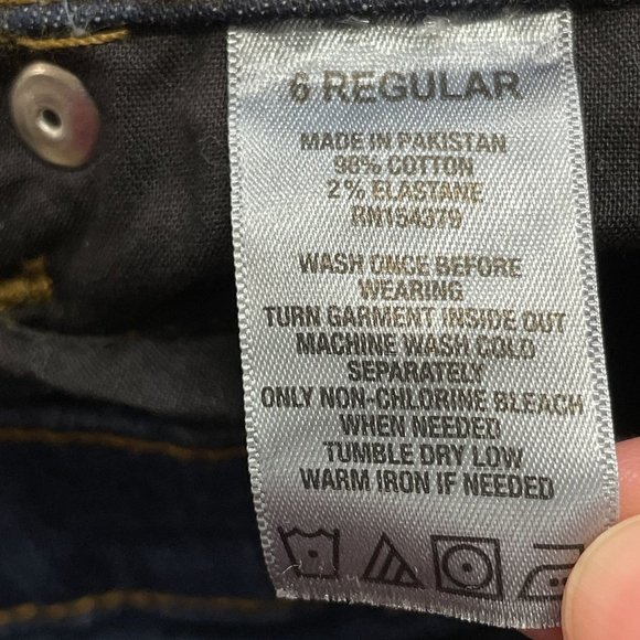 Aeropostale Skinny Jeans Sz 6 /28 Mid-Rise Dark Denim Skinny Stretch 31" Inseam - Picture 11 of 11